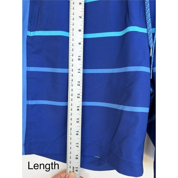 Hurley Mens Blue Striped Volley Swim Shorts Size L - Picture 6 of 7